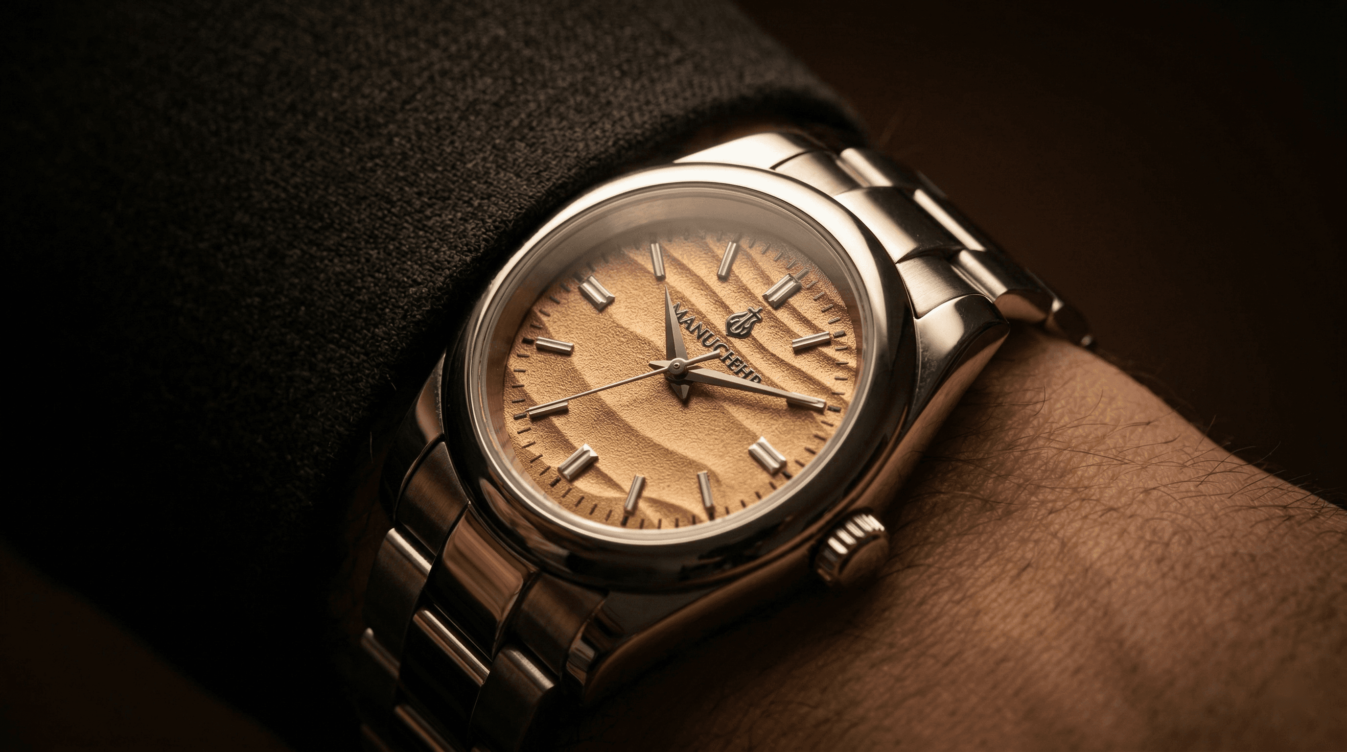 Manuchehr Dress Watch — Steel Bracelet